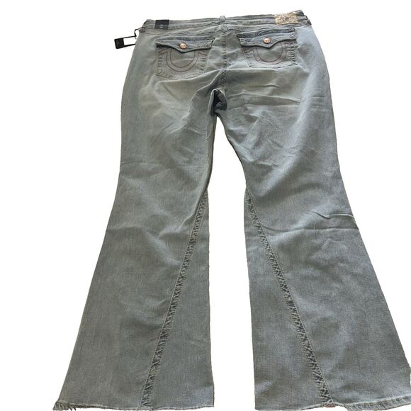 TRUE RELIGION JOEY MID RISE BIG T FLARE JEAN SIZE 42 WOMEN'S - Picture 7 of 15